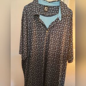 FJ Travel Patterned Button-Up Shirt